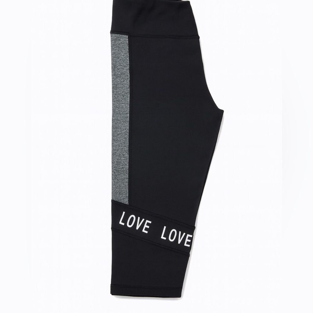 Fit Republic Black "Love" Leggings Women's Size Small Athletic Leggings. - Picture 2 of 2